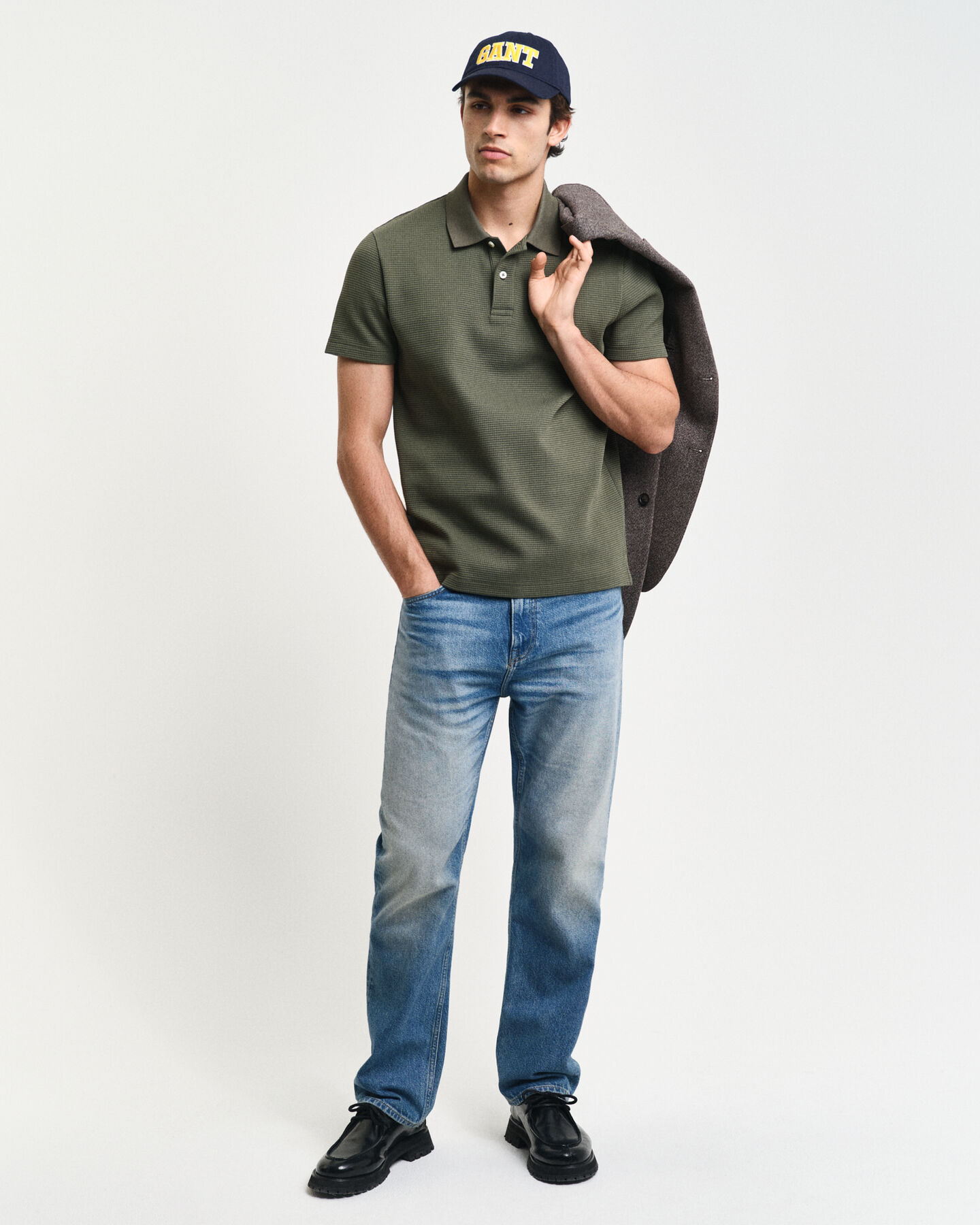 Polo Waffle Textured