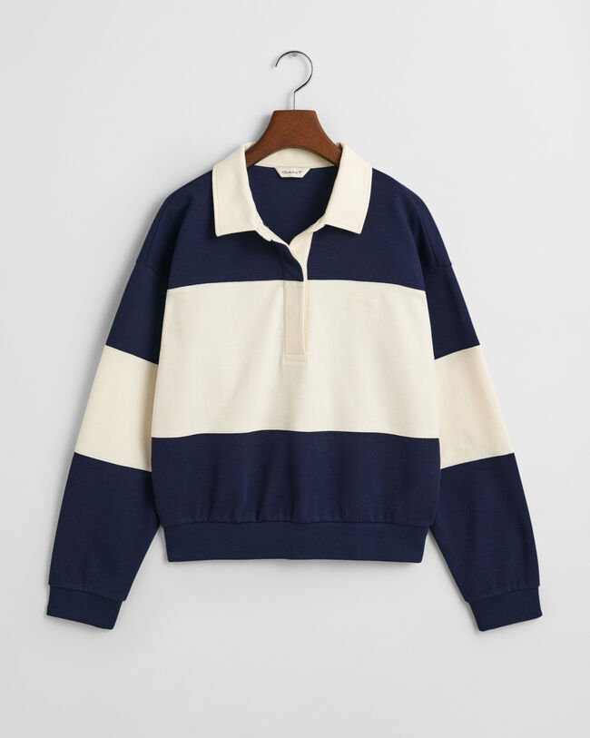 Rugger colour block in piqué a rilievo