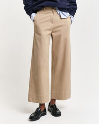 Pantaloni alla caviglia ampi in cotone