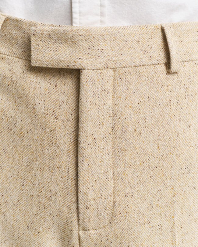 Pantaloni da abito Nepps con motivo a spina di pesce relaxed fit