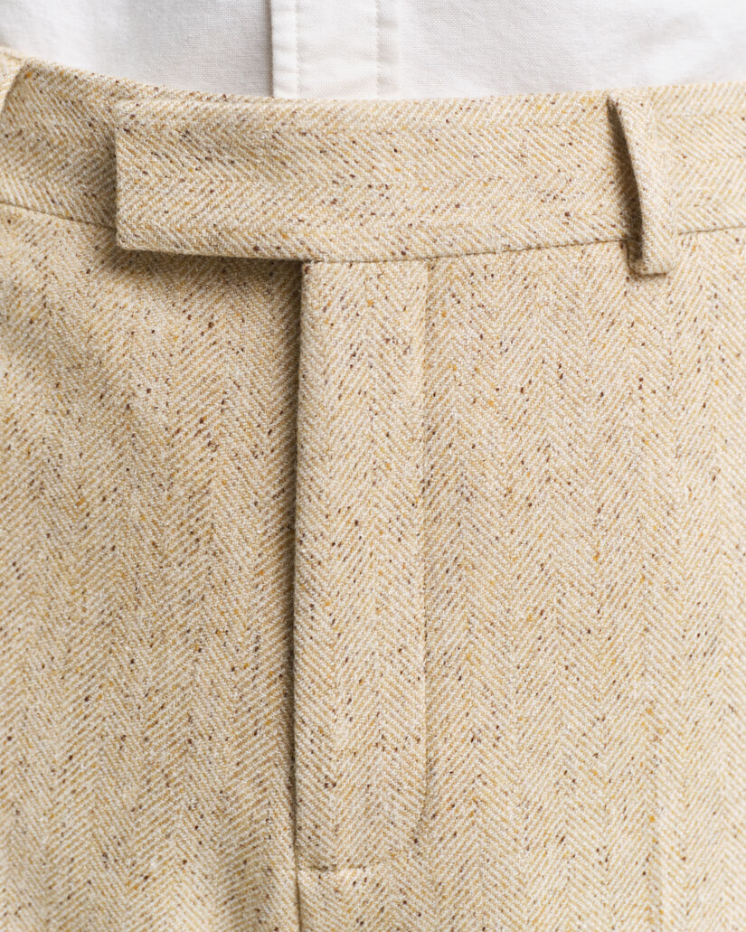 Pantaloni da abito Nepps con motivo a spina di pesce relaxed fit