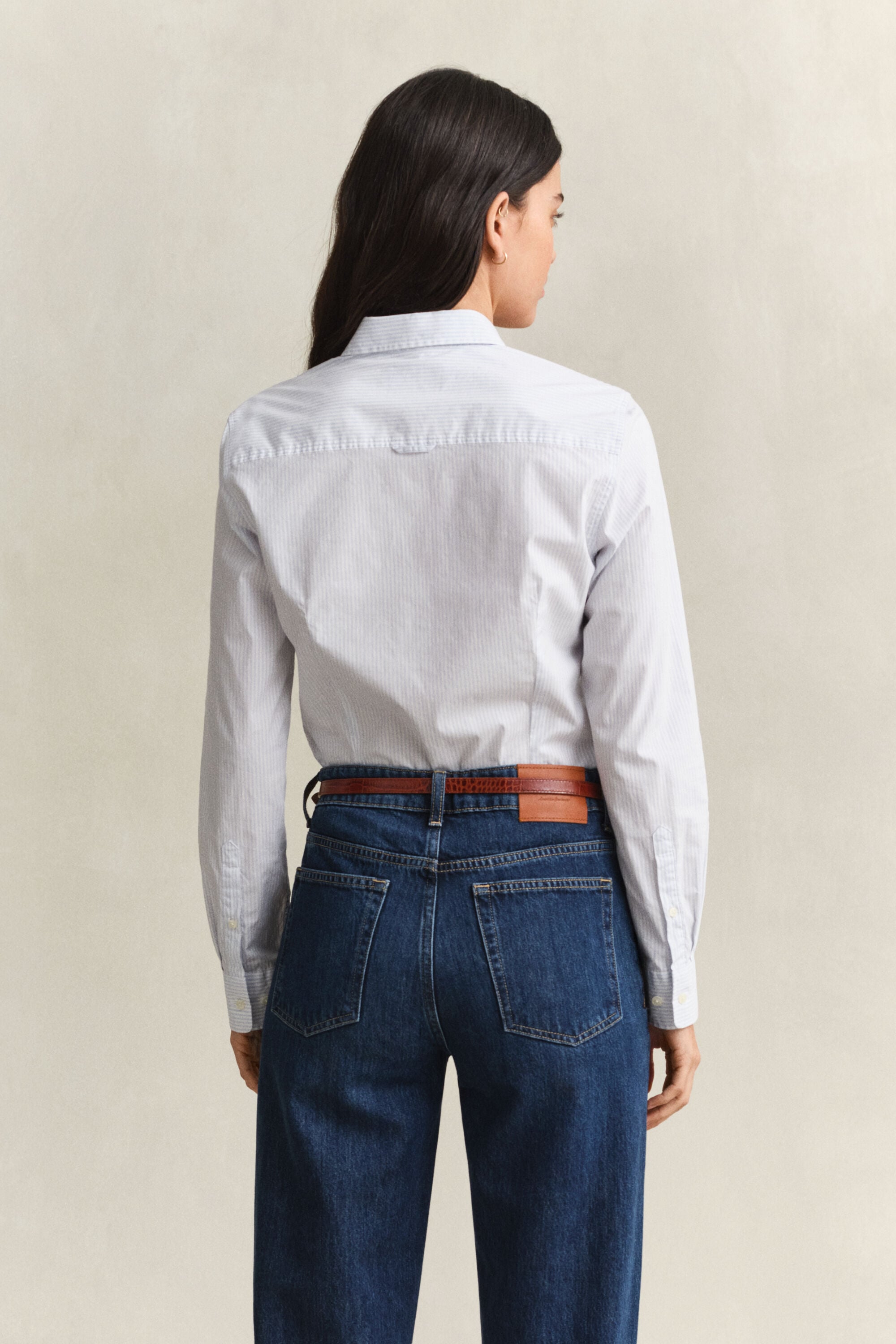 Camicia in popeline a righe