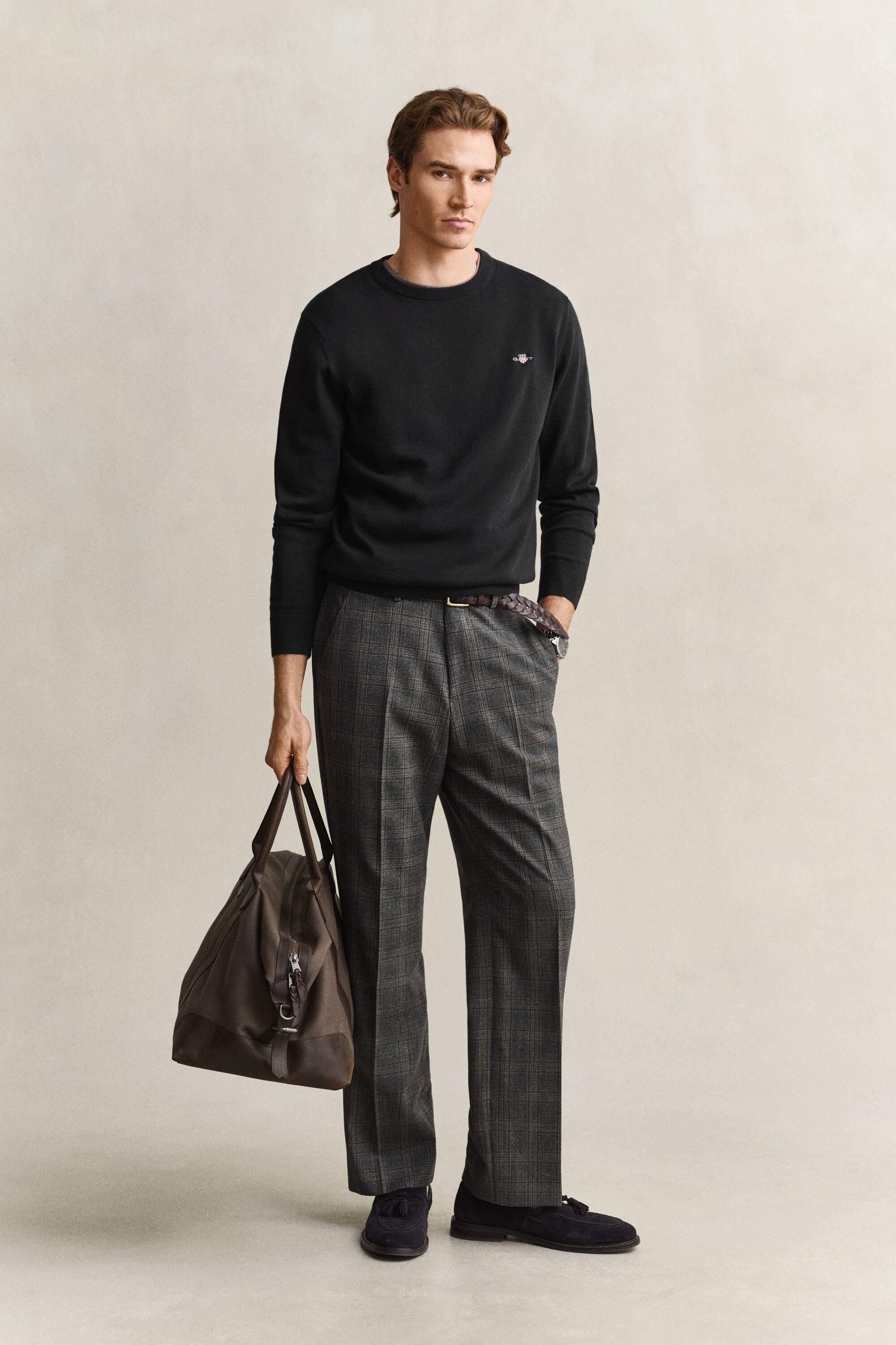 Maglia girocollo in cotone