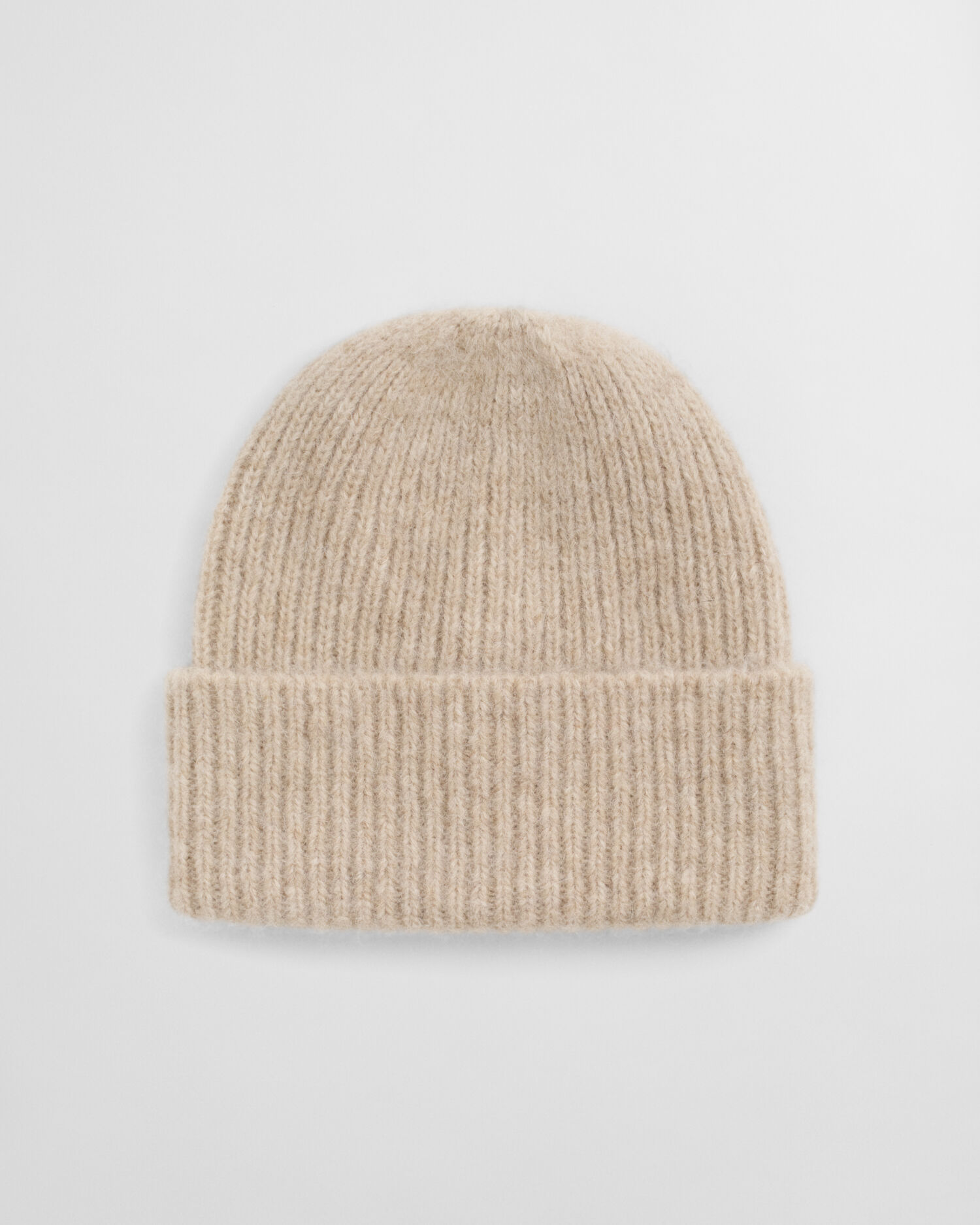 Berretto a coste in morbido misto lana d'alpaca