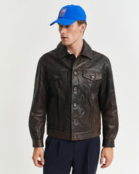 Giacca Trucker in pelle
