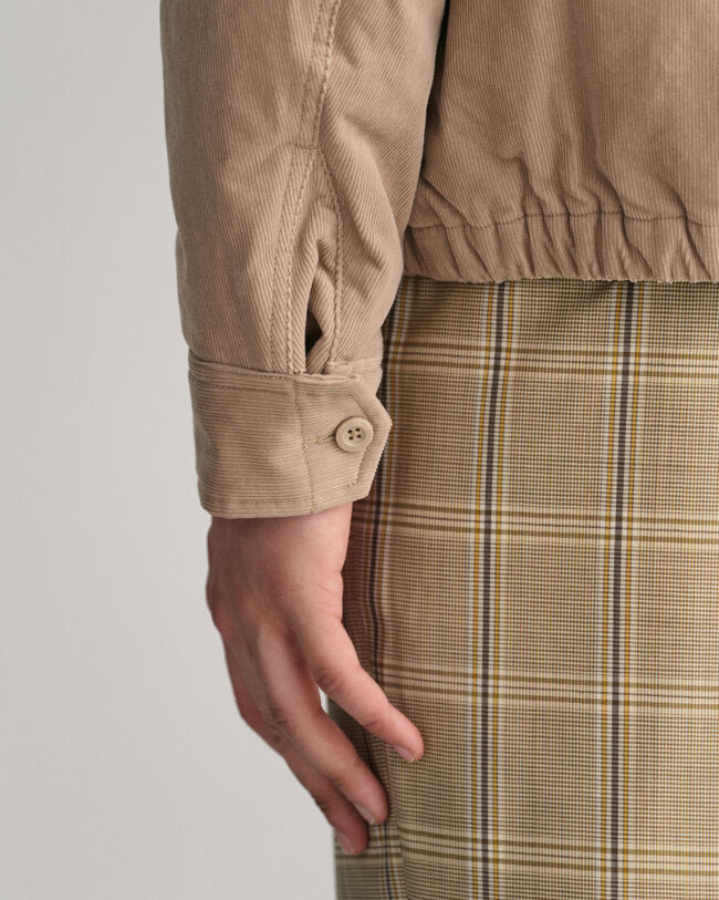 Giacca Windcheater in velluto a coste