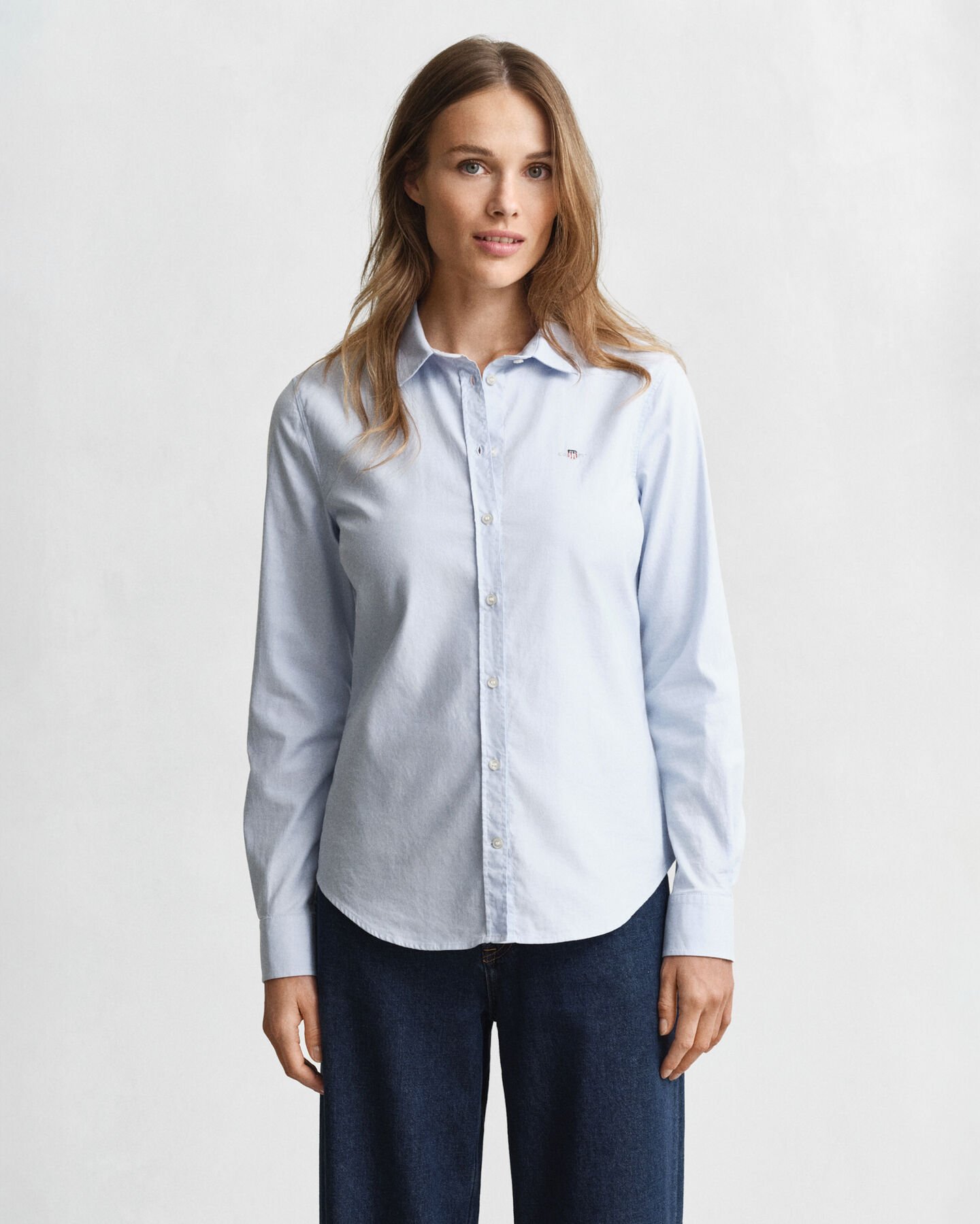 Camicia elasticizzata Oxford slim fit