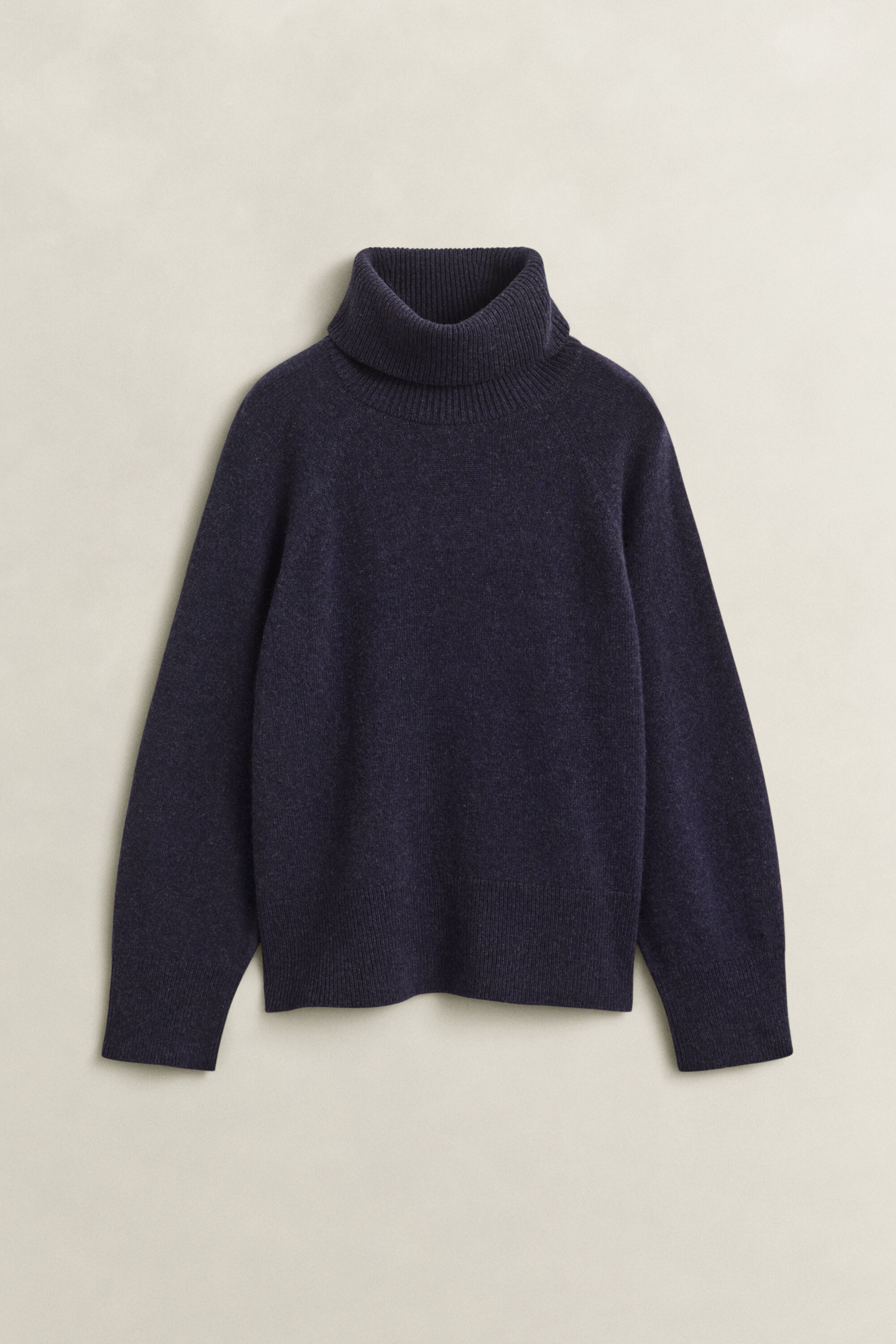 Maglia a collo alto in cashmere e lana