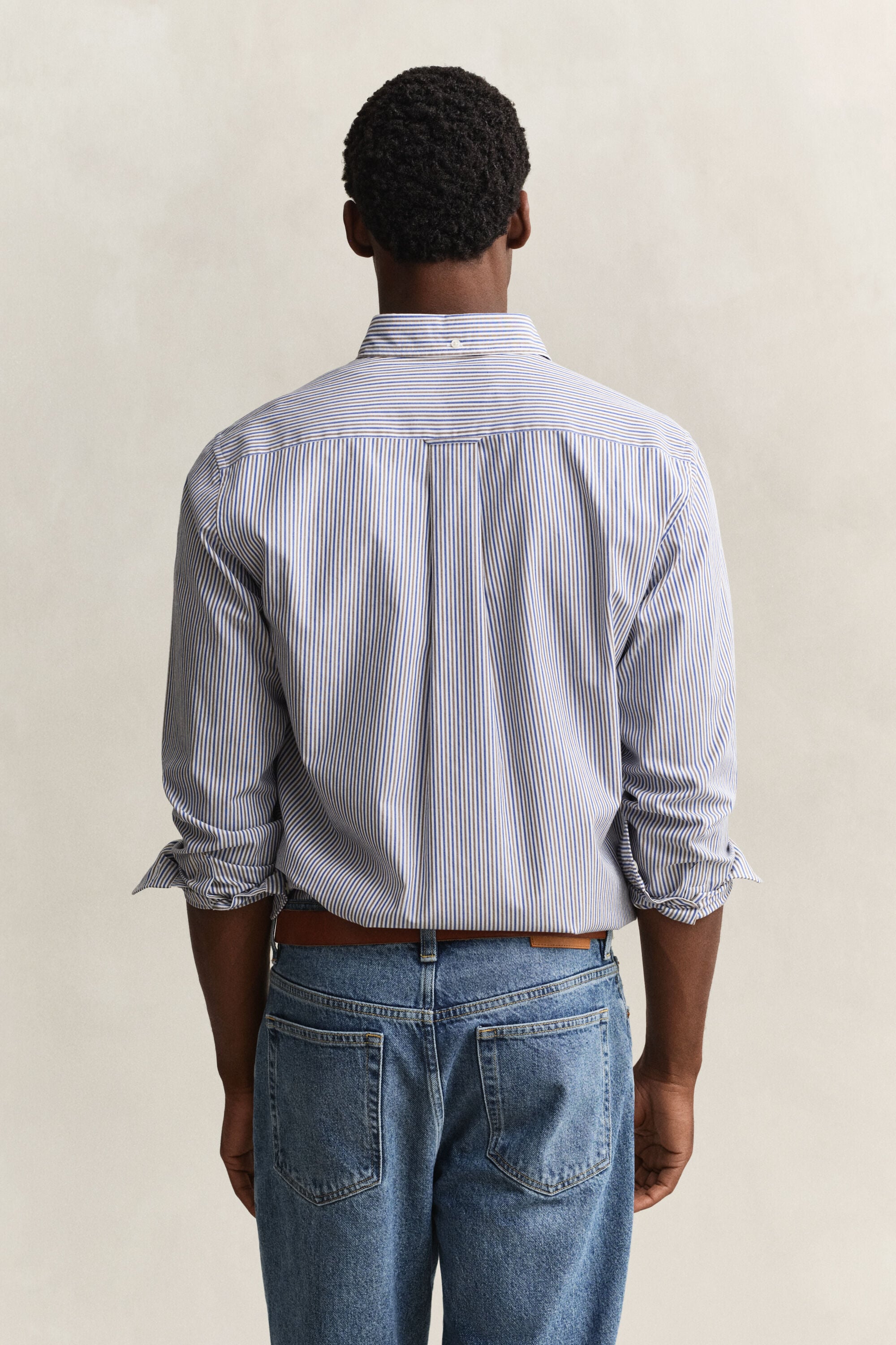Camicia in popeline a righe