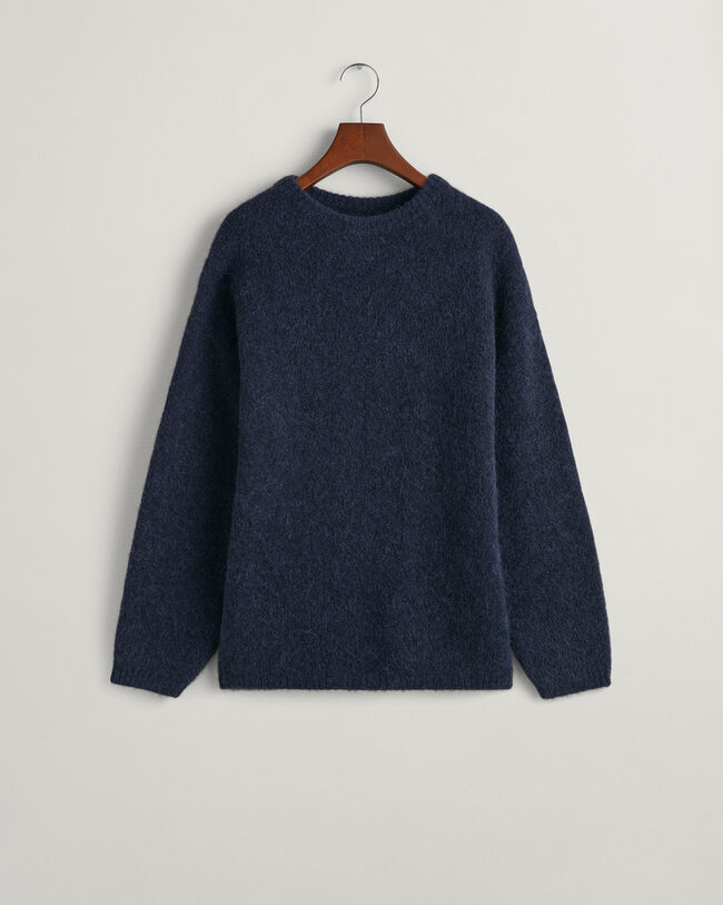 Maglia girocollo Hairy Textured