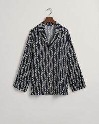 Camicia del pigiama con stampa a catena relaxed fit