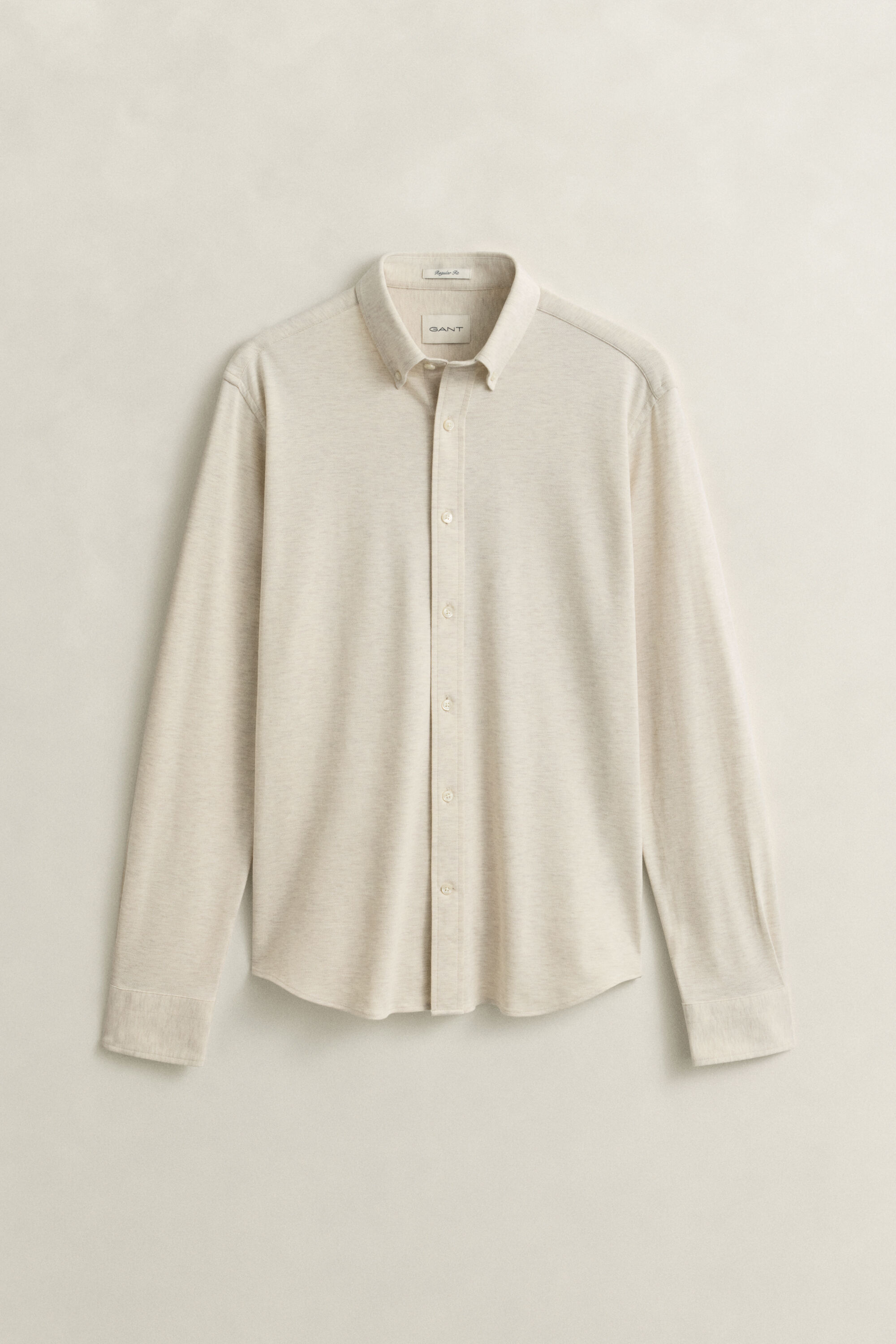 Camicia in jersey di piqué elasticizzato
