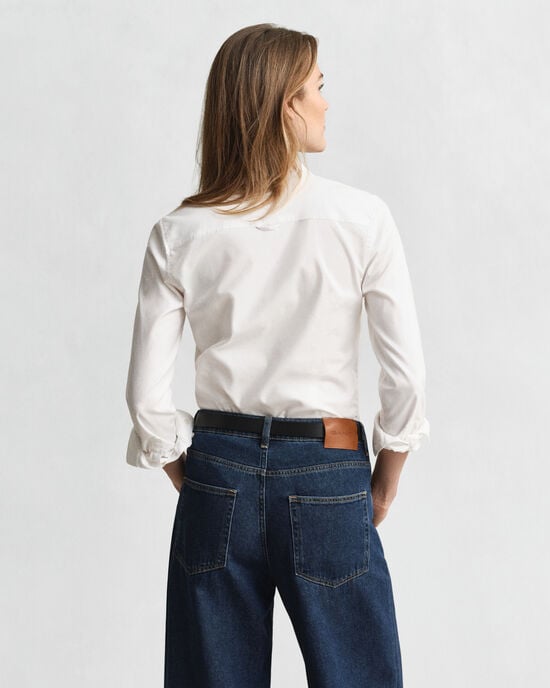 Camicia elasticizzata Oxford slim fit