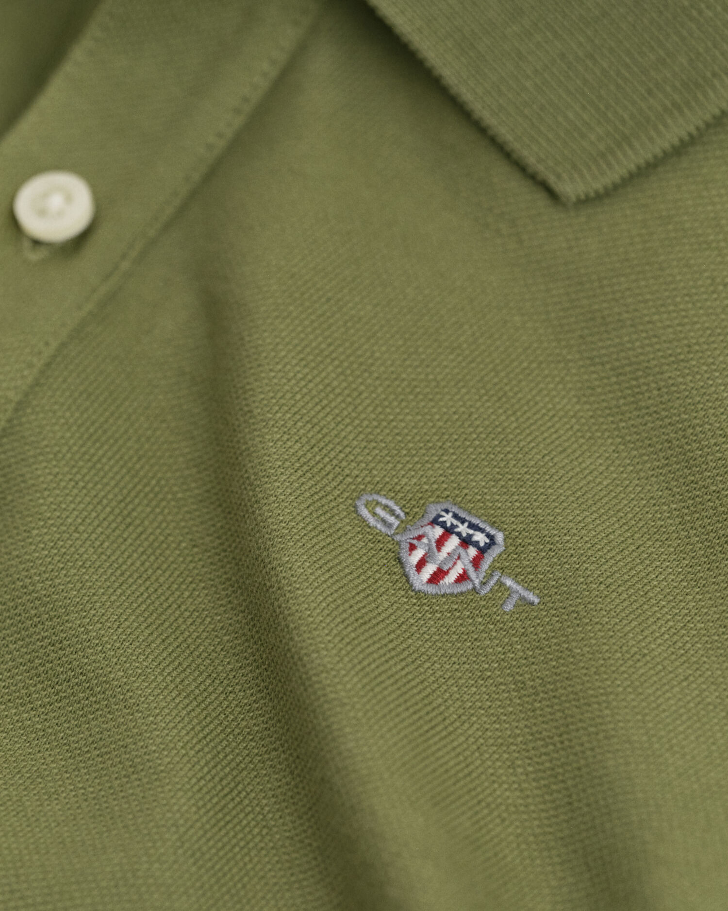 Polo in piqué a maniche lunghe Shield Kids