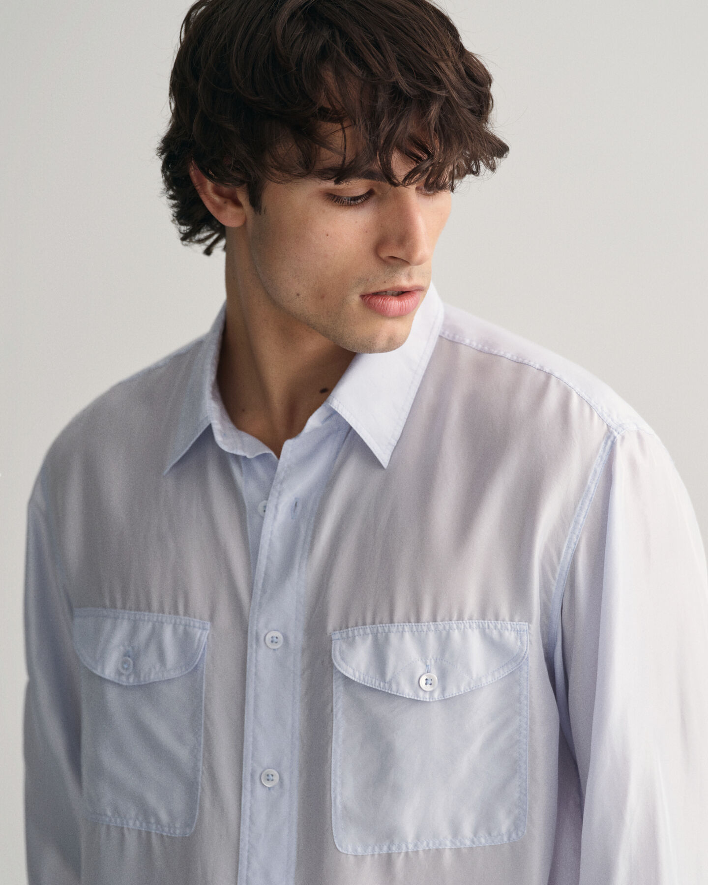 Camicia in seta relaxed fit