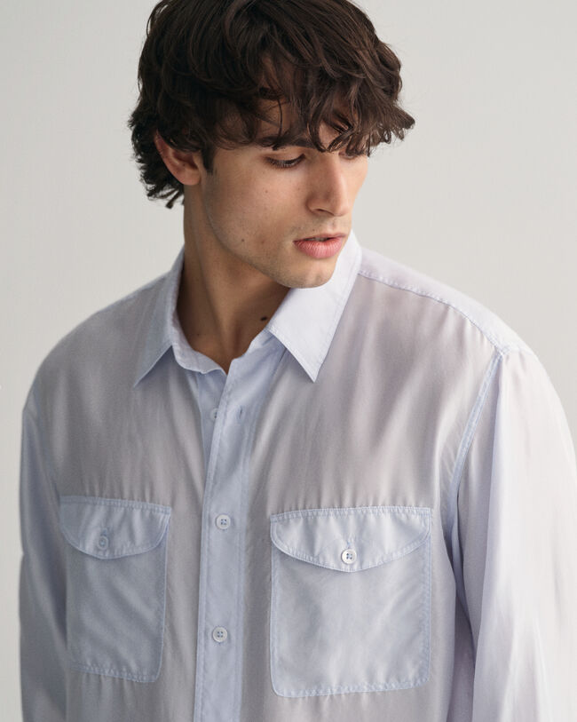 Camicia in seta relaxed fit