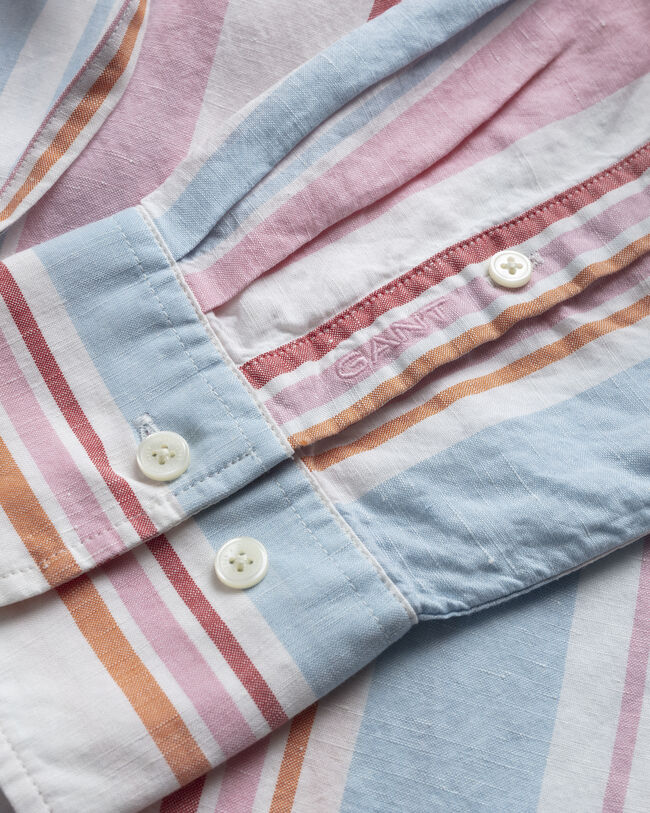 Abito chemisier a righe assortite