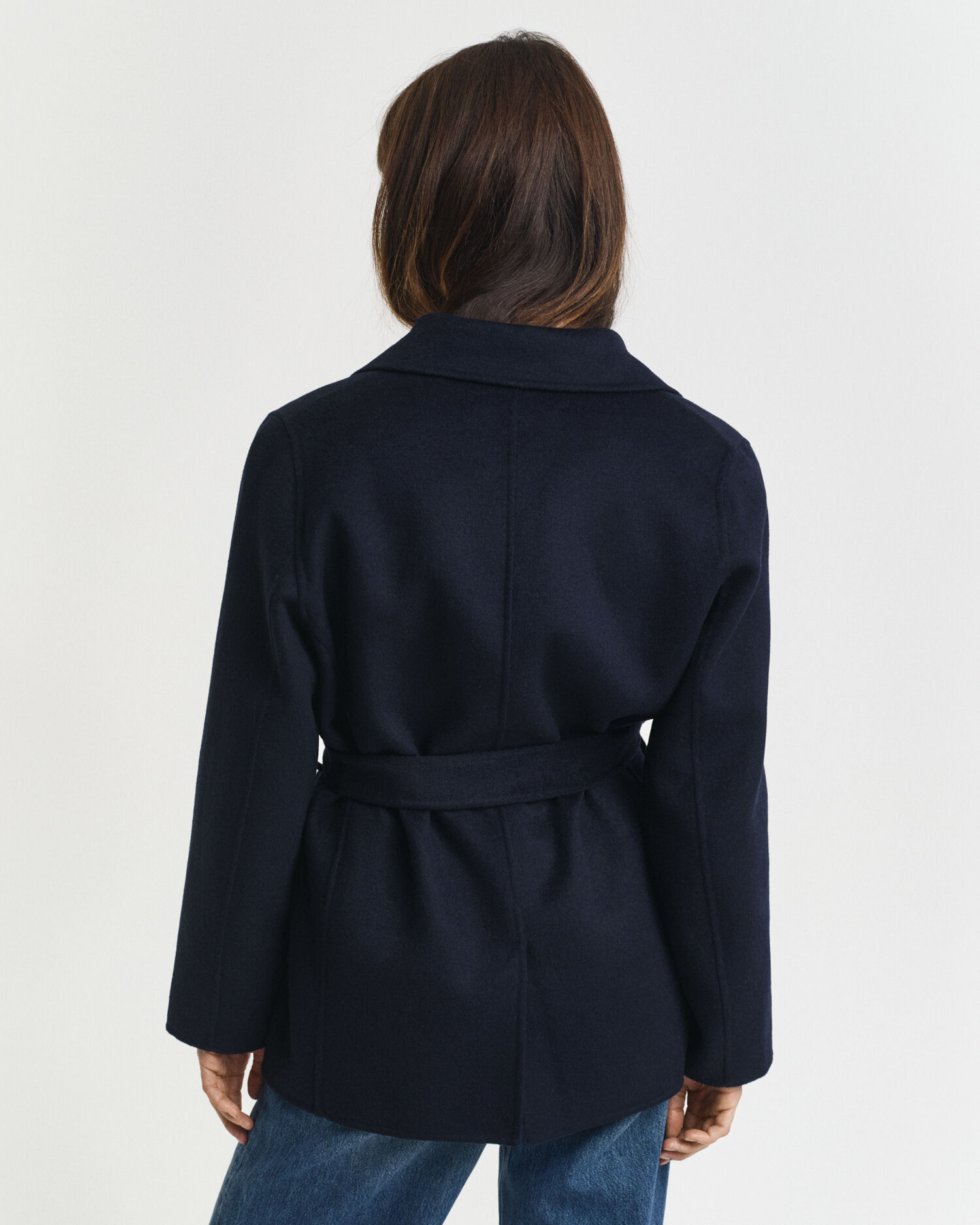 Giacca cucita a mano con cintura