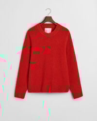 Maglia girocollo Boucl&eacute; in lana