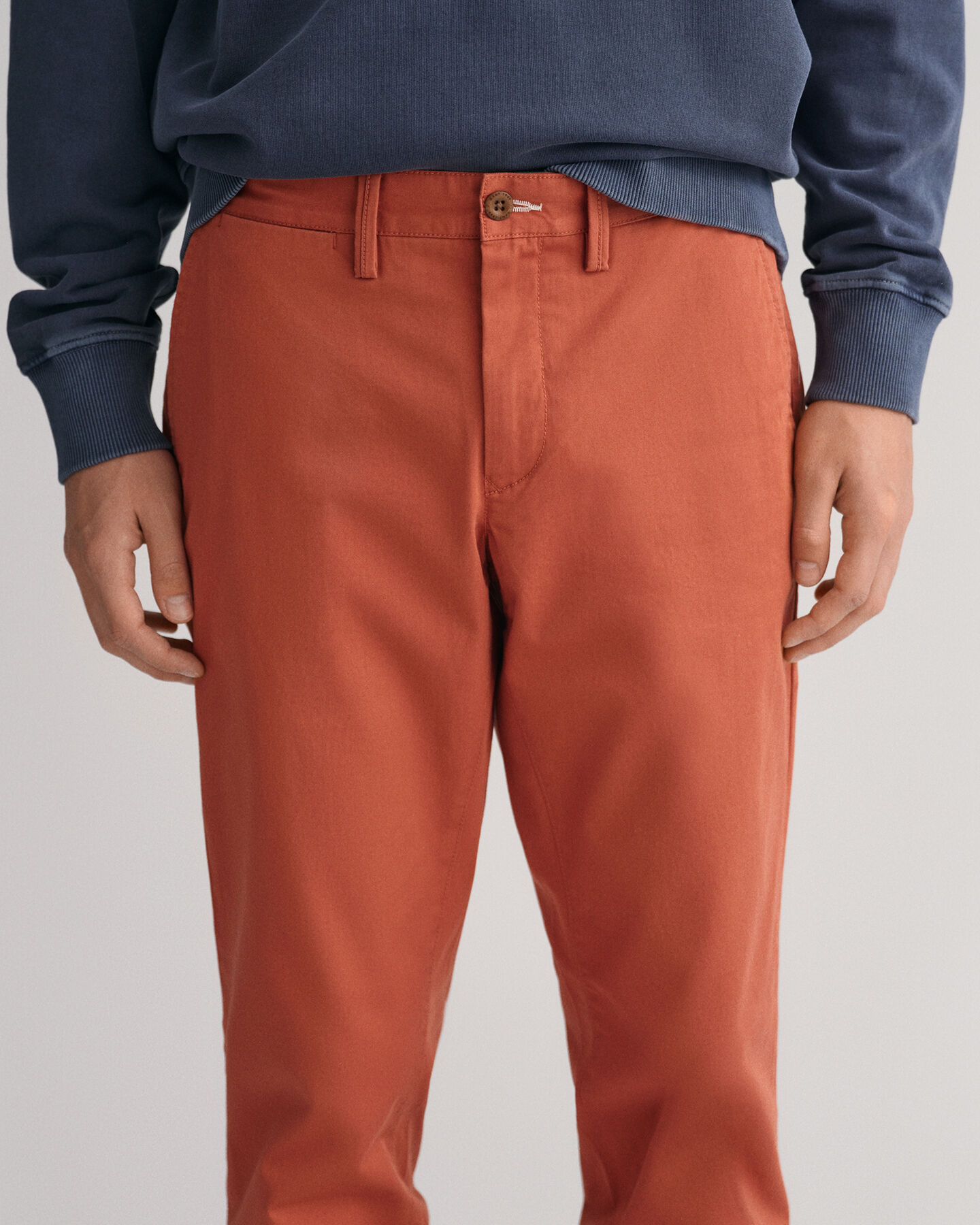 Pantaloni chino Hallden in twill slim fit