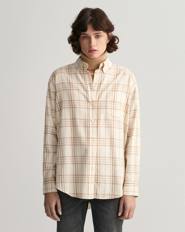Camicia in flanella a quadri relaxed fit