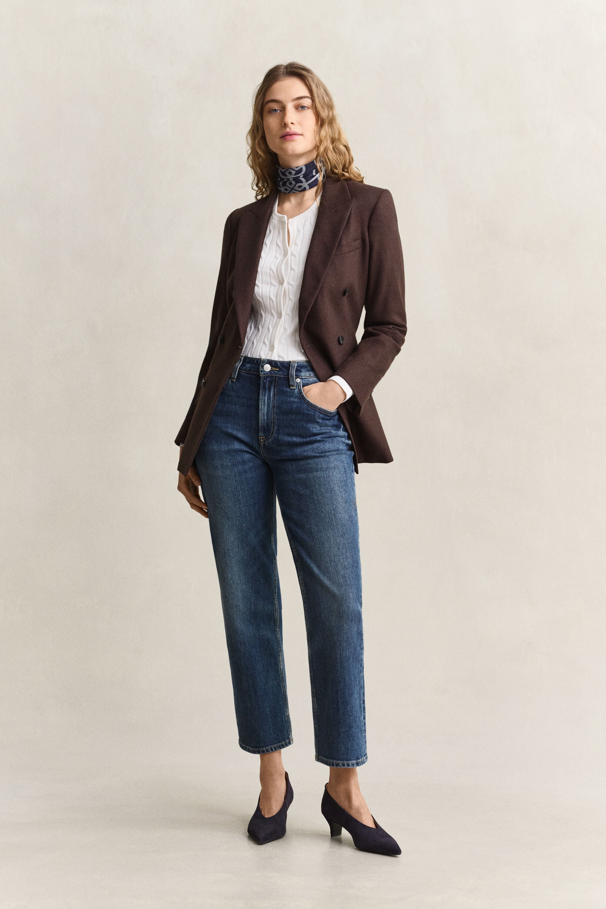 Cardigan in maglia con lavorazione a trecce
