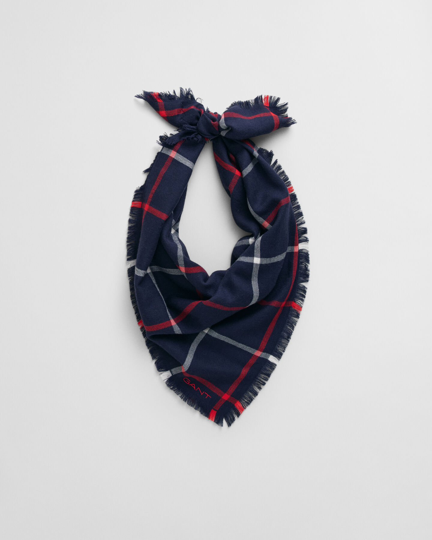 Sciarpa foulard in lana merino a quadri