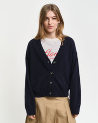 Cardigan in lana d'agnello super fine