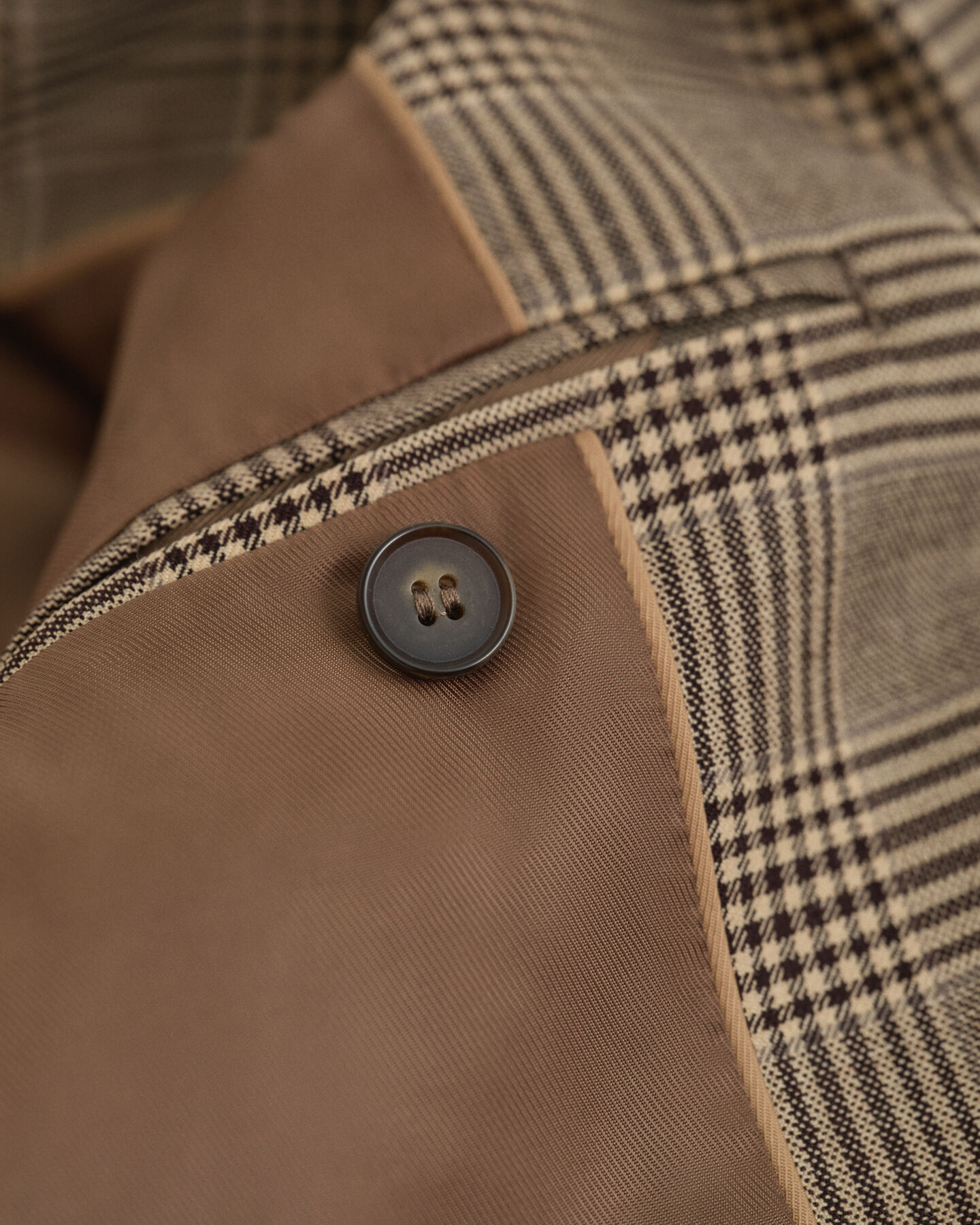 Blazer in misto lana a quadri regular fit