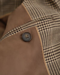 Blazer in misto lana a quadri regular fit