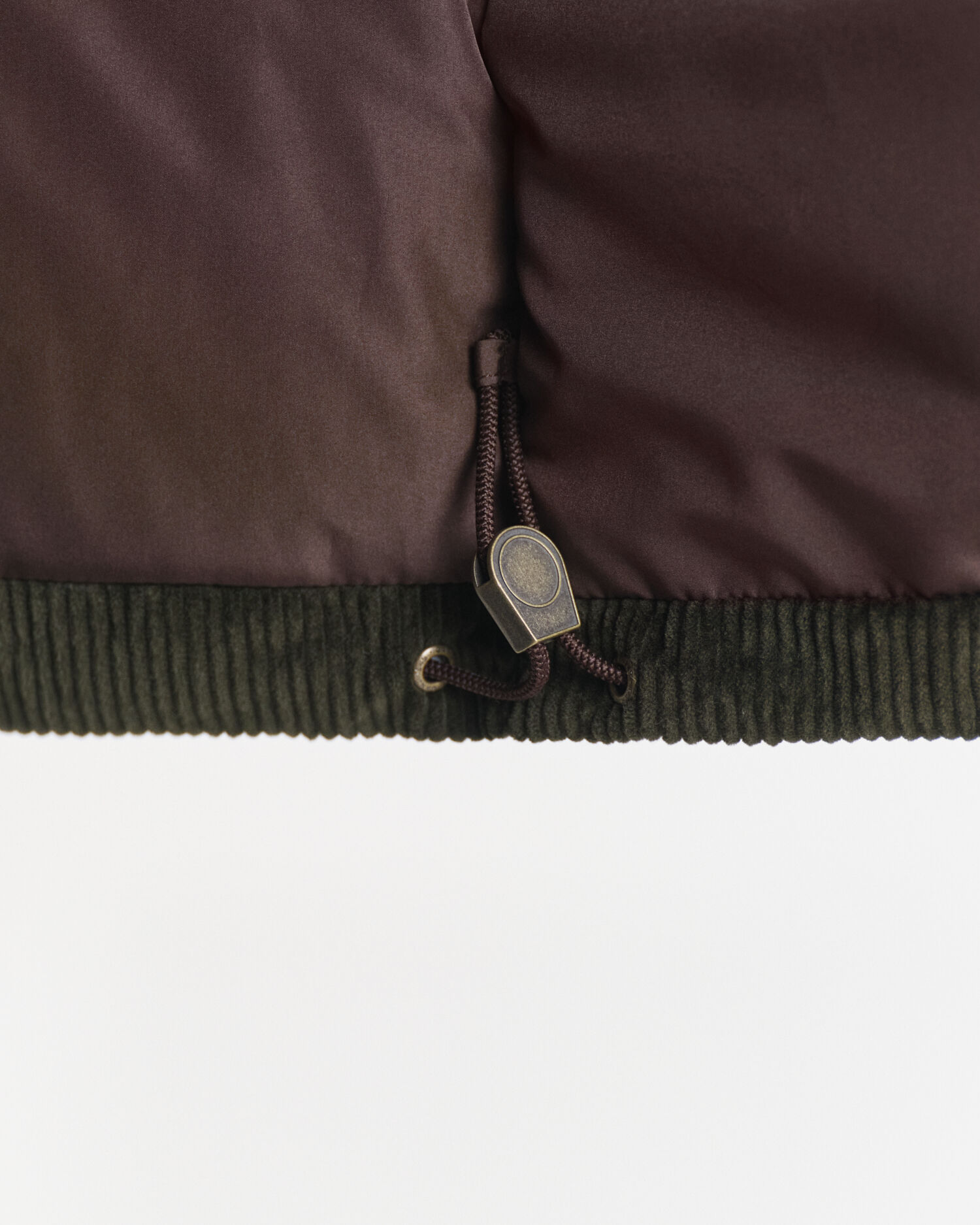 Piumino in velluto a coste