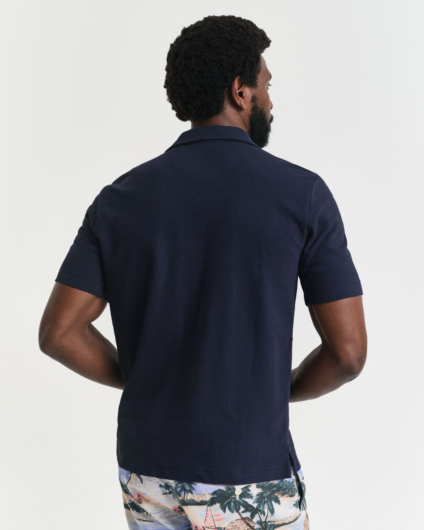 Camicia testurizzata a maniche corte