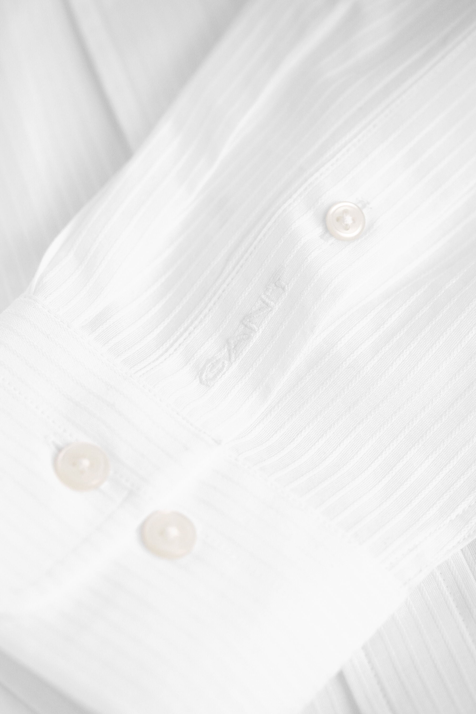 Camicia a righe in tessuto a spina di pesce regular fit
