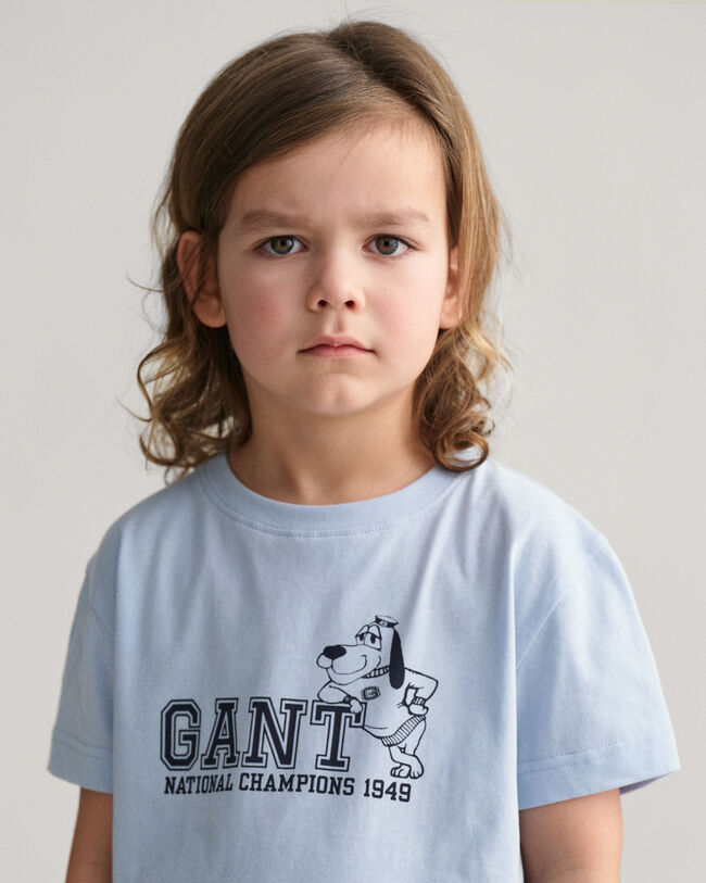T-shirt GANT con stampa di cane Kids