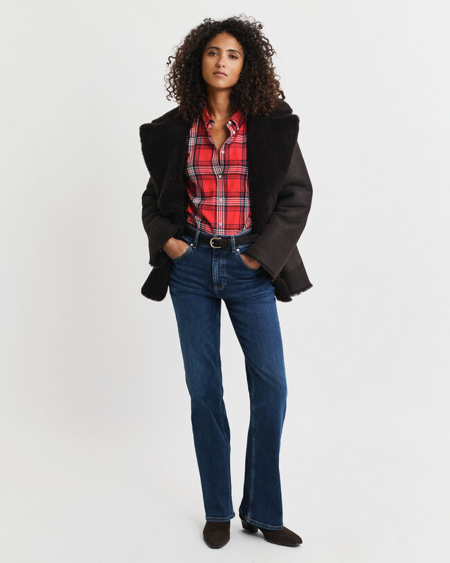 Camicia in flanella a quadri relaxed fit