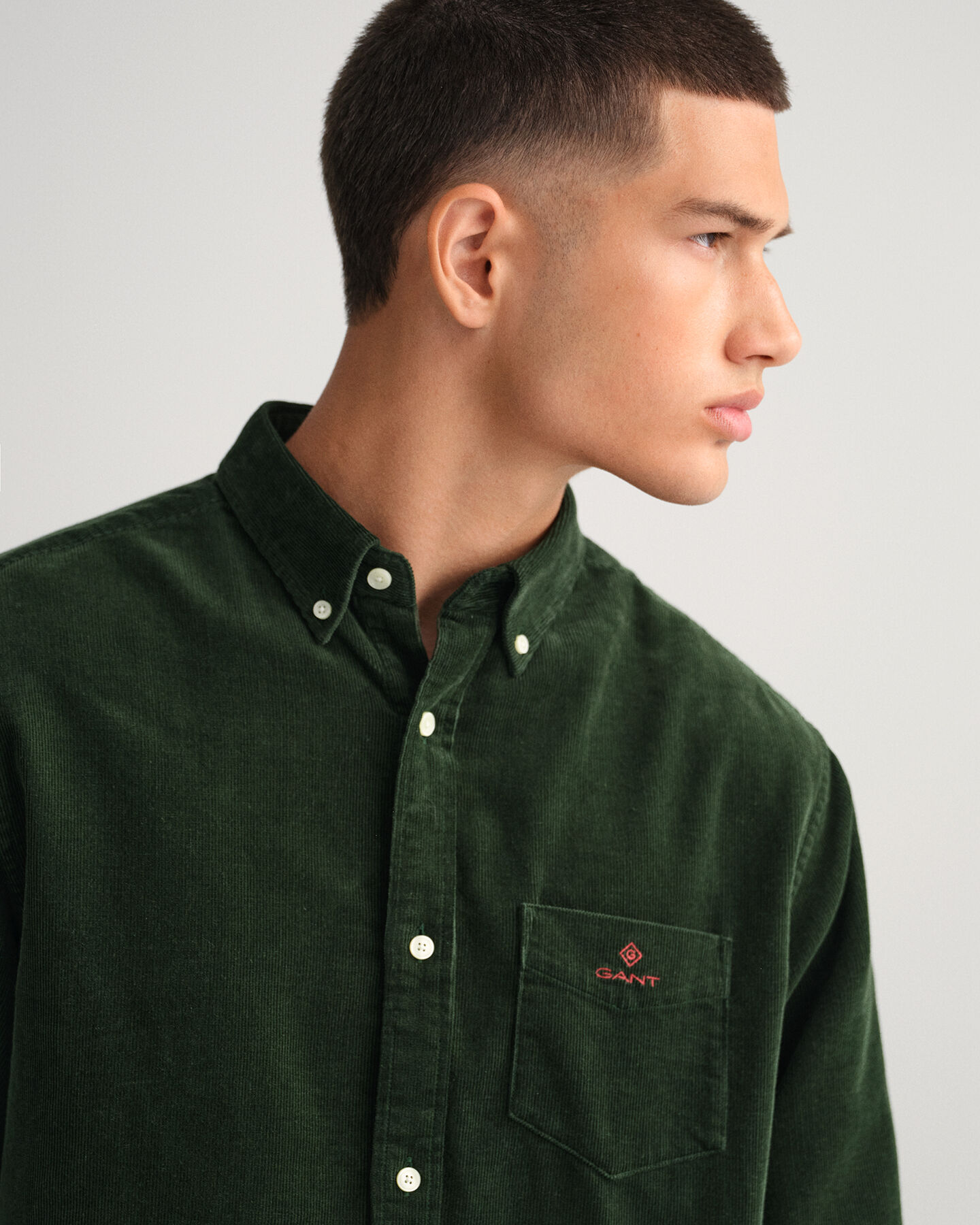 Camicia in velluto a coste regular fit