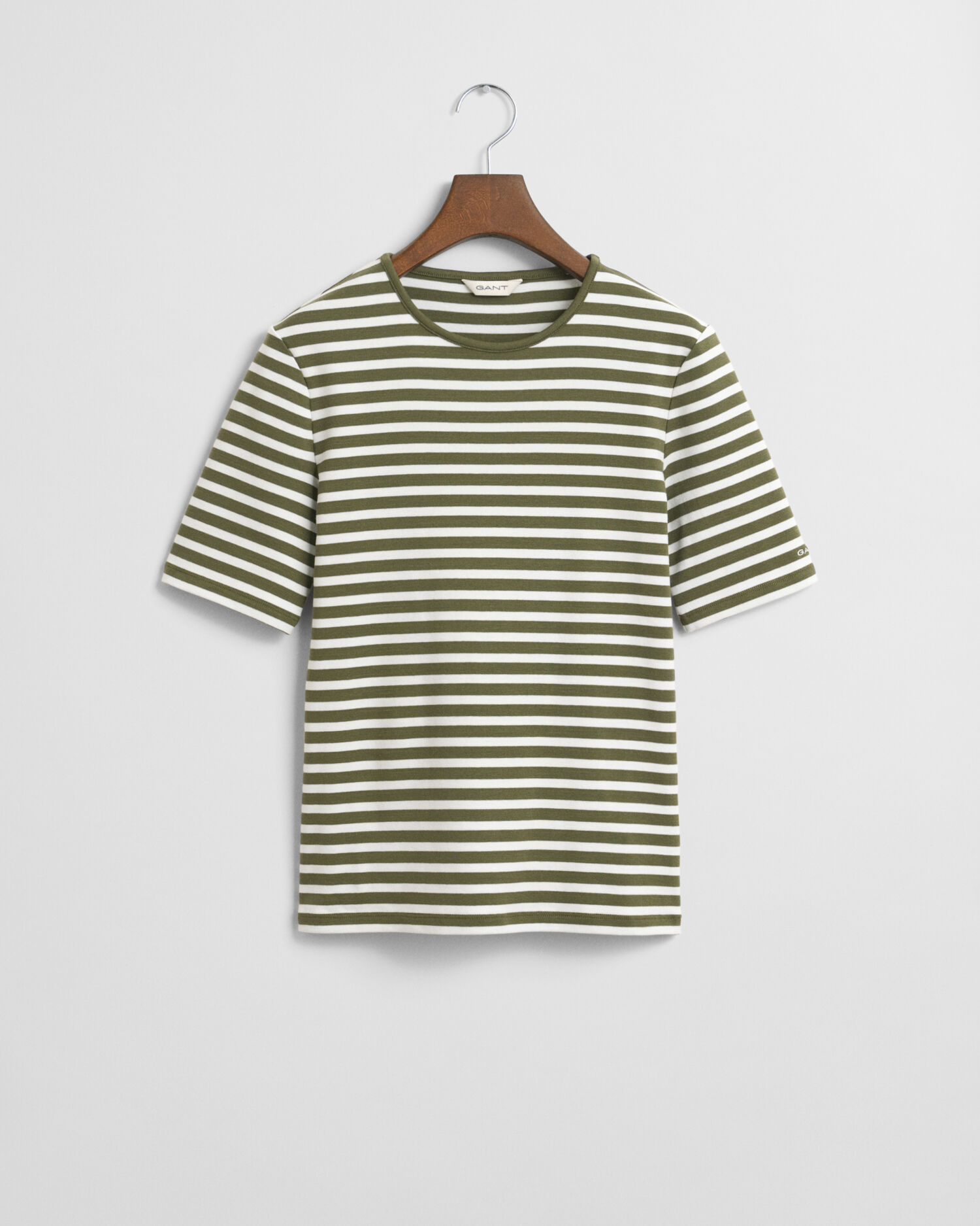 T-shirt a righe a coste