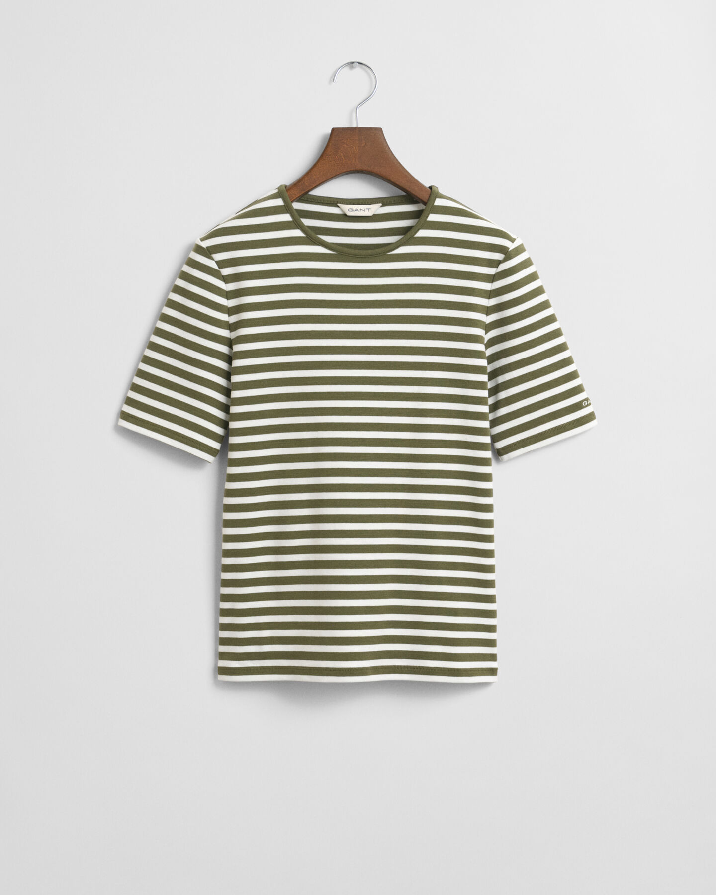 T-shirt a righe a coste