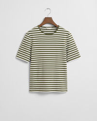 T-shirt a righe a coste