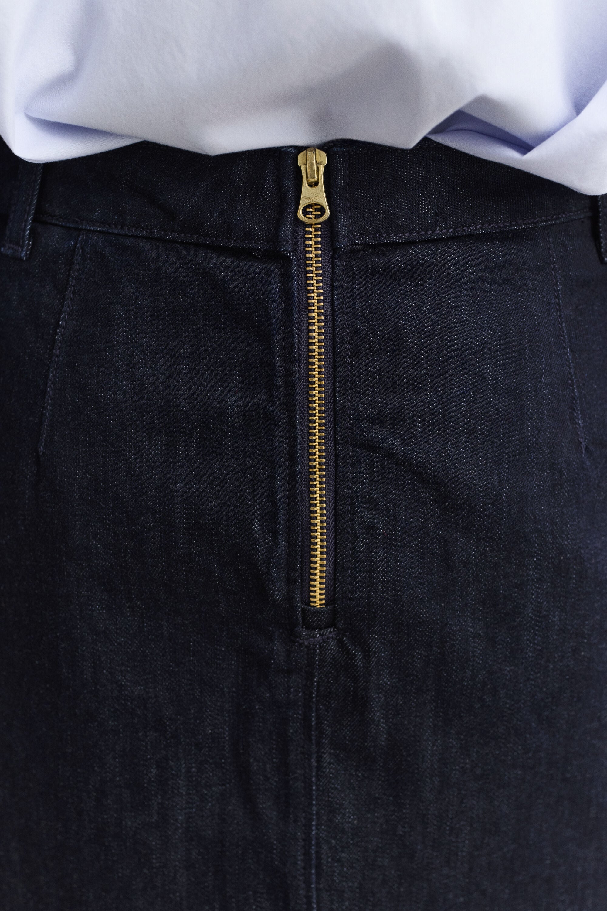 Gonna longuette in denim