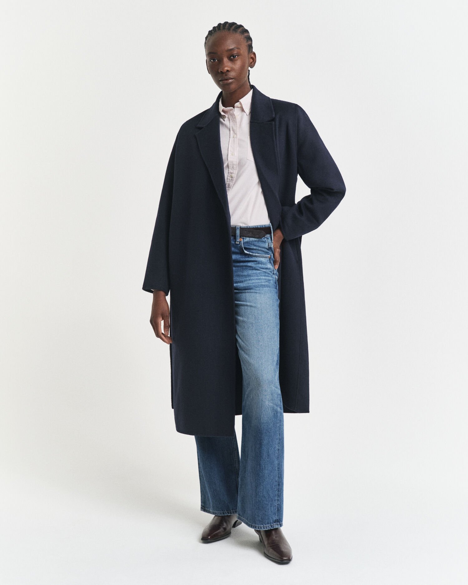 Camicia Oxford classica a righe regular fit