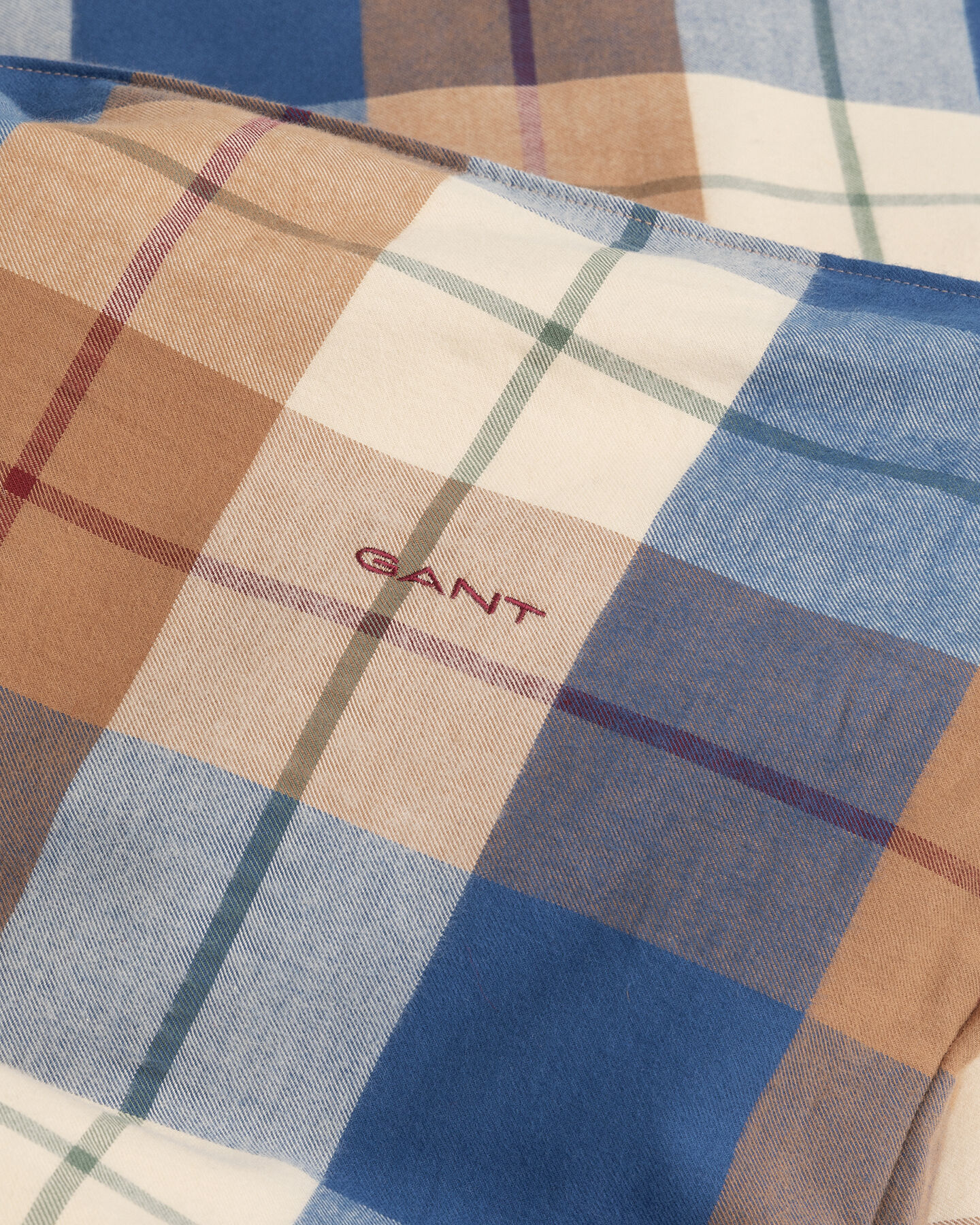 Piumino singolo in flanella a quadri