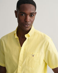 Camicia in broadcloth a maniche corte regular fit