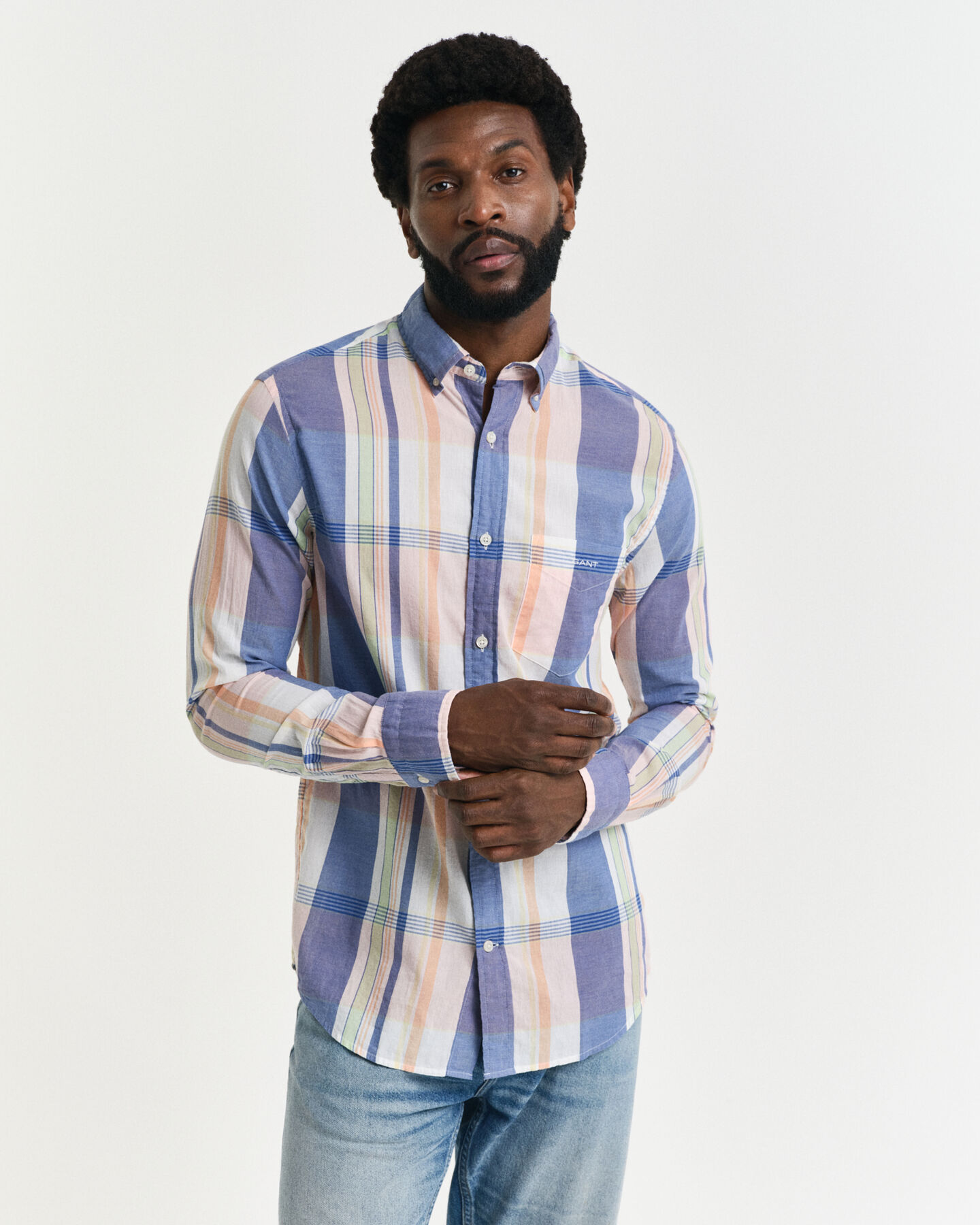 Camicia in madras indiano regular fit