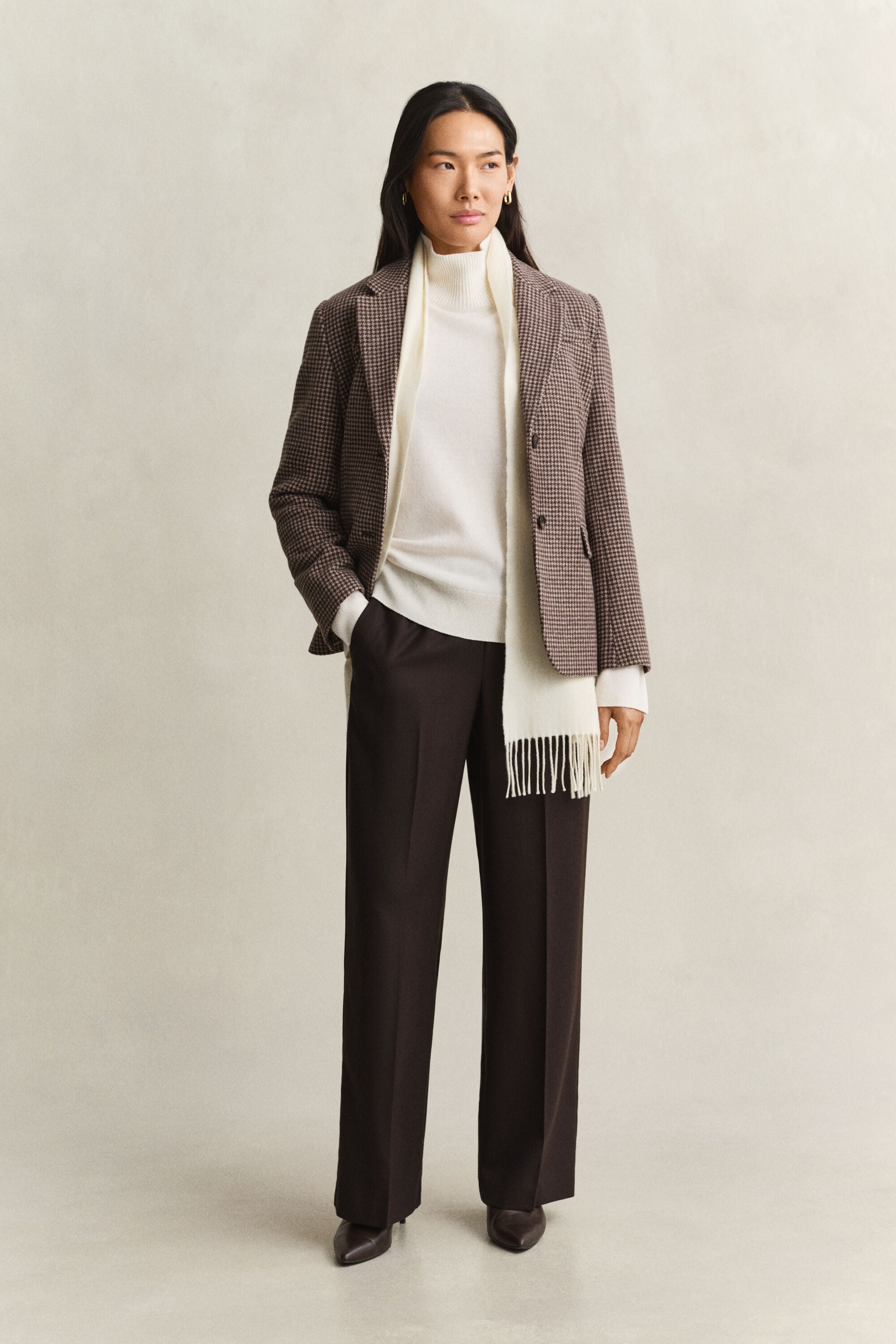 Pantaloni in misto lana