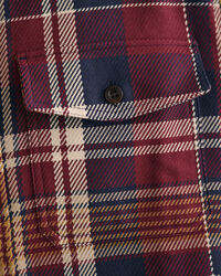 Camicia giacca in twill pesante a quadri