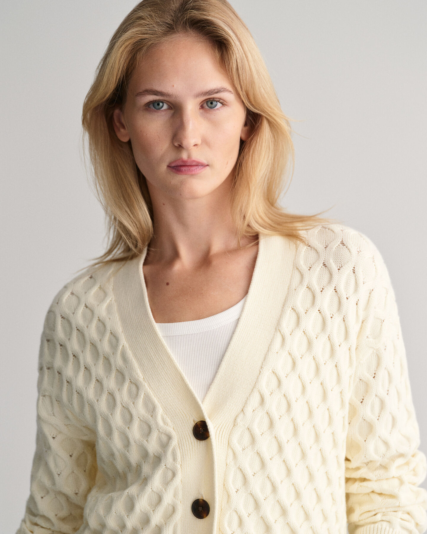 Cardigan in maglia testurizzata