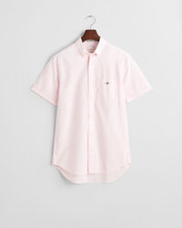 Camicia classica a maniche corte in popeline regular fit