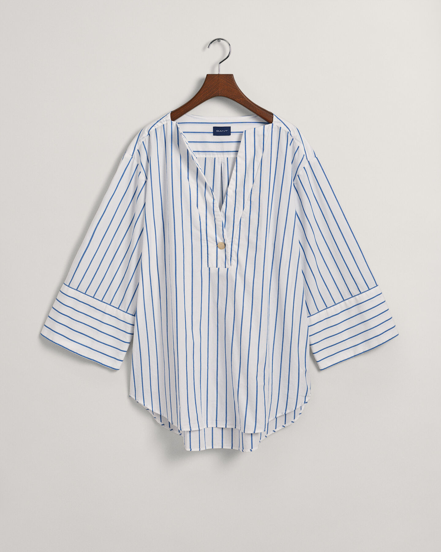 Camicia a righe popover relaxed fit