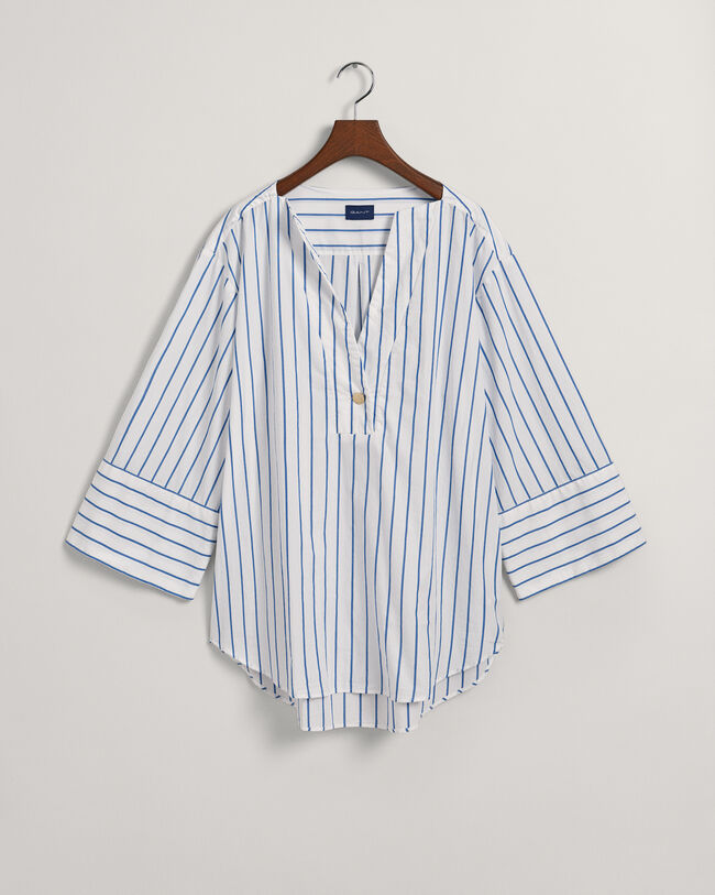Camicia a righe popover relaxed fit